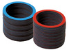 Getallen - honderdveld - sorteerringen - rode en blauwe ringen - magnetisch - set van 20 assorti