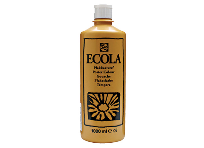 Verf - plakkaatverf - Ecola - 1 l - gele oker - per stuk