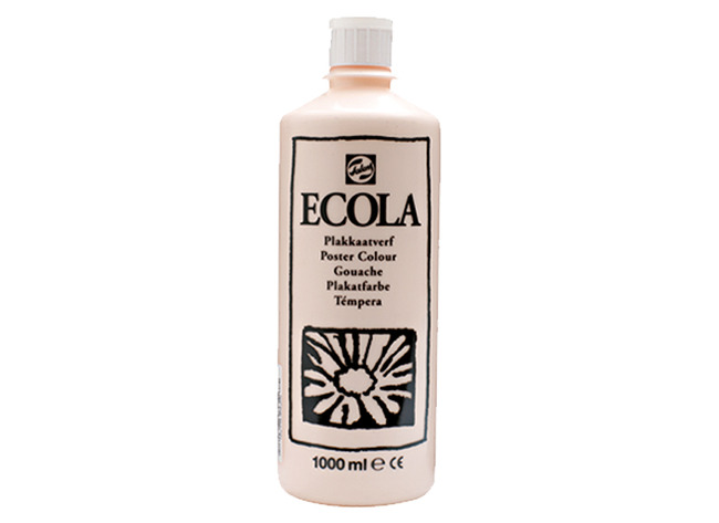 Verf - plakkaatverf - Ecola - 1 l - roze beige - per stuk