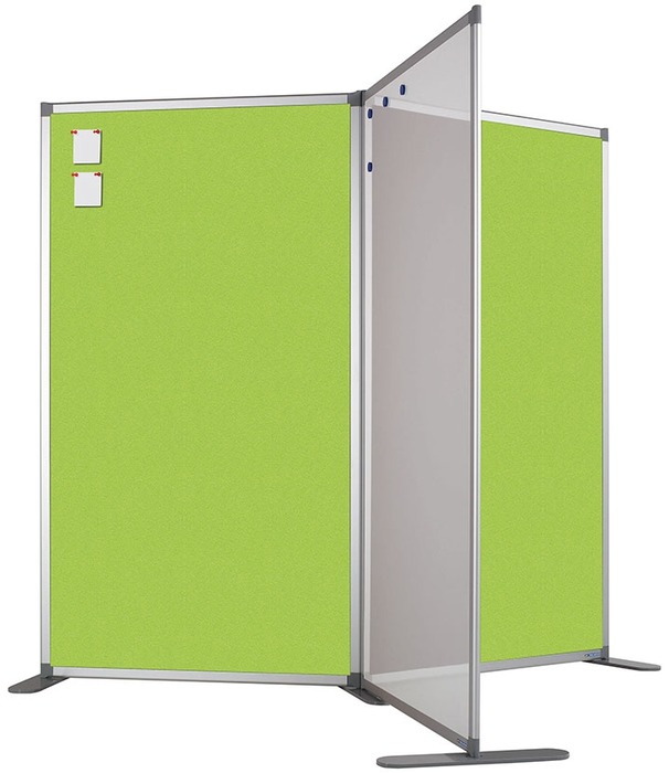 BORD - SCHEIDINGSWAND - WHITEBOARD - DUBBELZIJDIG - 180 X 100 - PER STUK