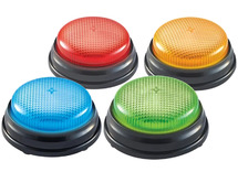 Antwoordknoppen - antwoordzoemers - Learning Resources Lights And Sounds Buzzers - geluid en licht - set van 4 assorti