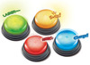 Antwoordknoppen - Learning Resources Lights And Sounds Buzzers - geluid en licht - set van 4 assorti
