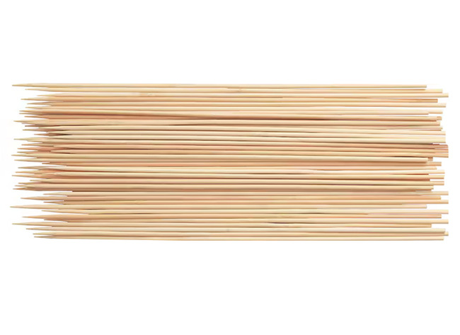 Knutselstokken - brochettestokken - 25 cm - hout - rond - naturel - set van 200