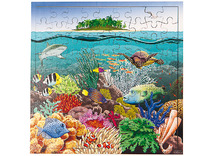 Themapuzzel - Rolf - koraal - zee - 81 stukjes - hout - per stuk