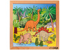 Themapuzzel - Rolf - dinosaurussen - draken - 30 stukjes per puzzel - hout - set van 2 assorti