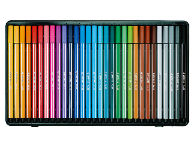 MARQUEURS MOYENS STABILO PEN 68 - SET/30