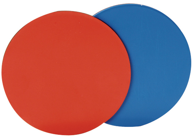 Getallen - honderdveld - sorteerschijven - rode en blauwe ringen - magnetisch - set van 20 assorti