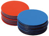 Getallen - honderdveld - sorteerschijven - rode en blauwe ringen - magnetisch - set van 20 assorti