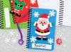 Notitieboek - foam - met spiraal - set van 6 assorti