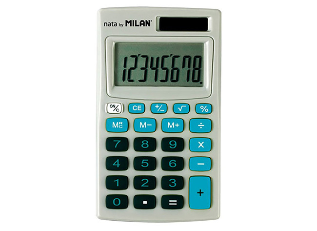 Rekenmachine - zakrekenmachine - Milan - 8 digits - per stuk