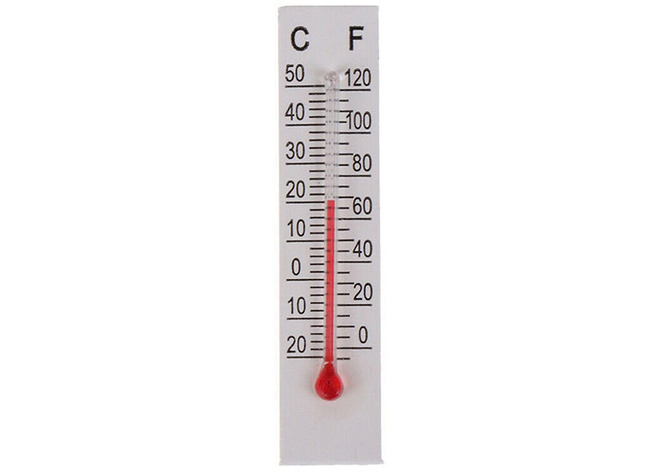 Thermometer - hout - om te versieren - set van 10