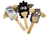 Knutsellatjes - ijsstokjes - breed - hout - set van 500 assorti