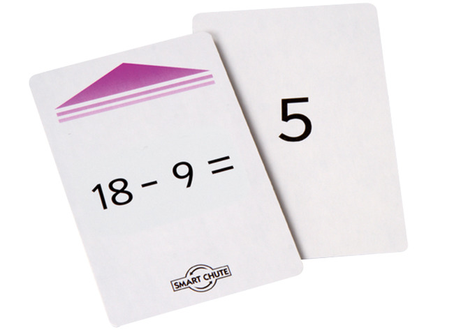 Spel - rekenspel - correctiespel - Magische hoed - aftrekken tot 10 - opdrachtkaarten voor EA5080 - set van 52 assorti
