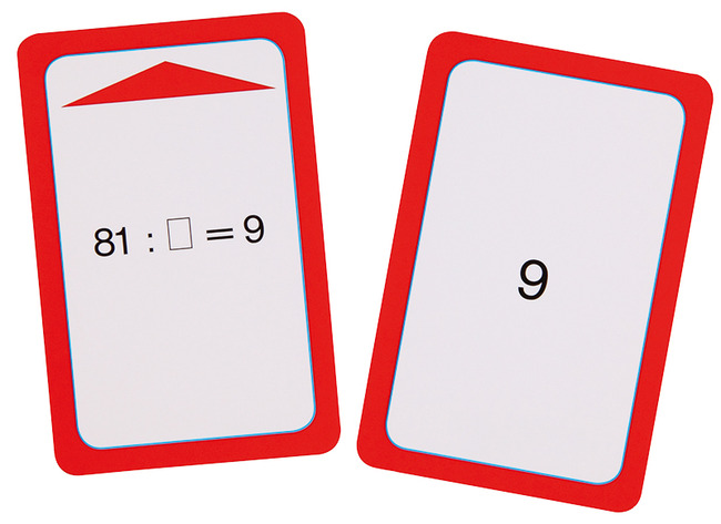 Spel - rekenspel - correctiespel - Magische hoed - delen door 6, 7, 8 en 9 - opdrachtkaarten voor EA5080 - set van 52 assorti