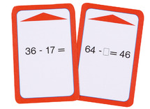 Spel - rekenspel - correctiespel - Magische hoed - optellen en aftrekken tot 20 - zonder brug - opdrachtkaarten voor EA5080 - set van 52 assorti