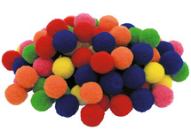 Fijne motoriek - Handige Handen - pompons - gekleurd - set van 90 assorti