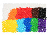 Fijne motoriek - aximo - werkborden en 1500 kralen - verschillende kleuren - constructie - kleur en vorm - per set
