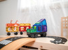 Bouwset - Connetix Rainbow Transport Pack - voertuigen - magnetisch - set van 50 assorti