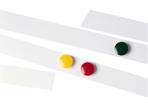 Metaalstrip - magnetisch - zelfklevend - wit - 3,5 x 100 cm - per stuk
