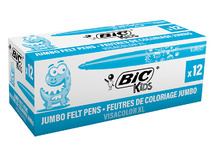 Stiften - kleurstiften - BIC Kids Visacolor XL ECOlutions - hemelsblauw - set van 12