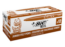 Stiften - kleurstiften - BIC Kids Visacolor XL ECOlutions - roodbruin - set van 12