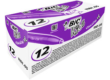 Stiften - kleurstiften - BIC Kids Visacolor XL ECOlutions - paars - set van 12