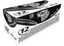 Stiften - kleurstiften - BIC Kids Visacolor XL ECOlutions - zwart - set van 12