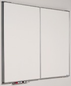 WHITEBOARD - VIJFVLAKSBORD - WIT - 100 X 200 CM - PER STUK