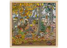 Themapuzzel - Rolf - bos - seizoenen - herfst en winter - 64 stukjes - hout - per stuk
