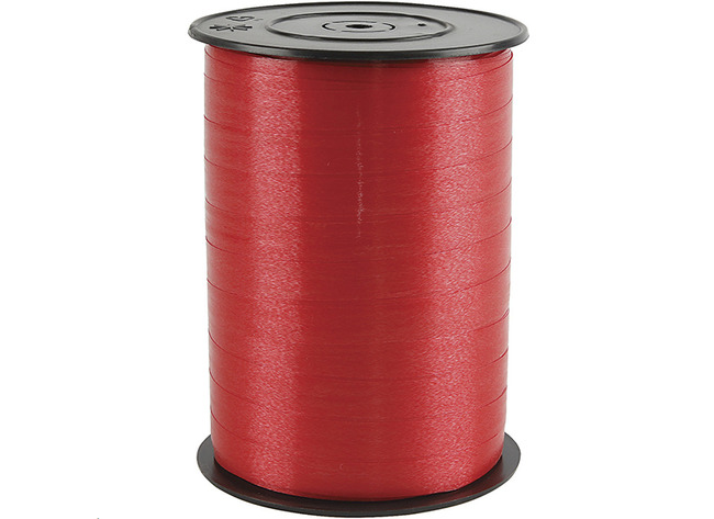 Lint - cadeaulint - 250 m x 10 mm - rood - per rol