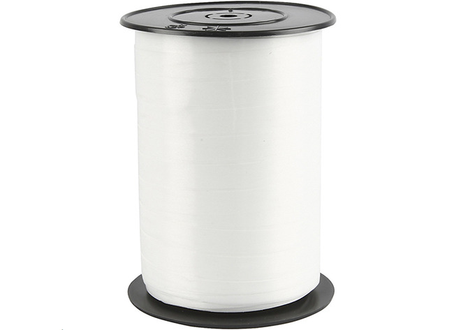 Lint - cadeaulint - 250 m x 10 mm - wit - per rol