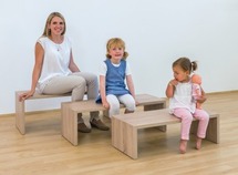 ZITBANK - SET VAN 3 - RECHT