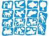 Sjablonen - Royclo - figuren - set van 16 assorti