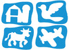 Sjablonen - Royclo - figuren - set van 16 assorti