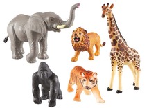 Speelgoed figuren - Learning Resources Jumbo Jungle Animals - jungle dieren - set van 5 assorti