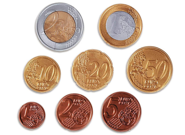Euros - Pièces De Monnaie - Grandeur Réelle - Ass/300