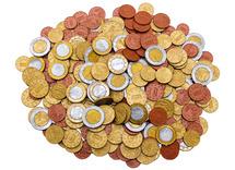 Geld - munten - ware grootte - rekengeld - set van 300 assorti