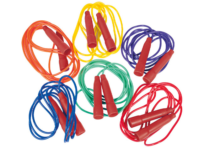 Springtouw - Spordas - 210 cm - set van 6 assorti