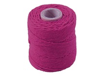 Koord - katoen - 0,1 cm x 65 m - fuchsia - macramé - per stuk