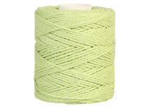 Koord - katoen - 0,1 cm x 65 m - lichtgroen - macramé - per stuk