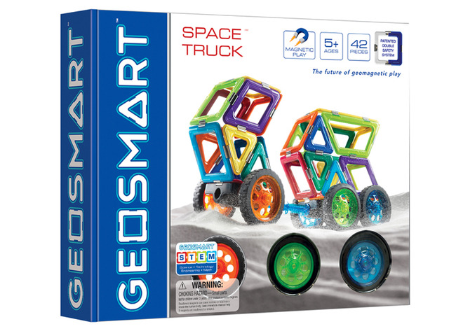 Bouwset - Geosmart Geowheels Space Truck - voertuigen - magnetisch - set van 42