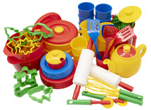 Speelgoed - servies - Dantoy - dinerset - set van 100 assorti