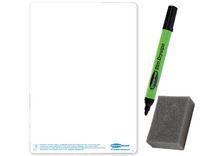 Bord - whiteboard - blanco - A4 - per set