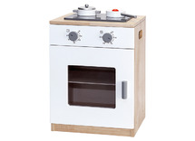 Speelmeubel - fornuis - Viga - White Kitchen - Stove w/Accessories - keuken - met accesoires - 40 x 56 x 36 cm - per set
