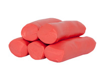 Plasticine - Creall Super Soft - 1,75 kg - boetseren - rood - set van 5 assorti
