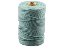 Koord - katoen - 0,1 cm x 140 m - lichtblauw - macramé - per stuk