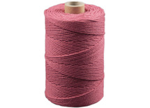 Koord - katoen - 0,1 cm x 140 m - fuchsia - macramé - per stuk