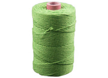 Koord - katoen - 0,1 cm x 140 m - lichtgroen - macramé - per stuk