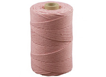 Koord - katoen - 0,1 cm x 140 m - rose - macramé - per stuk