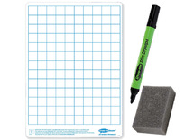 Bord - whiteboard - geruit - A4 - per set